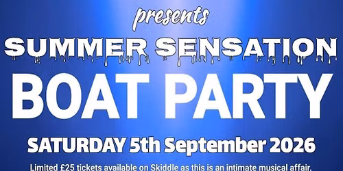 Summer Sensation Boat Party