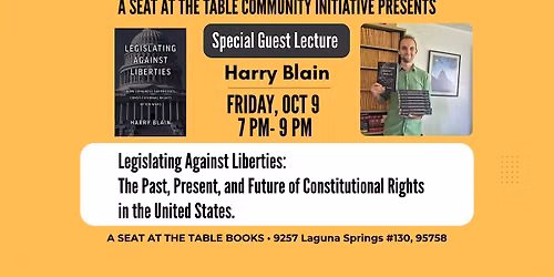 Special Guest Lecture with Harry Blain: Legislating Against Liberties