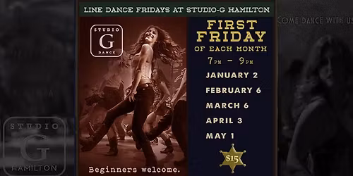 LINE DANCING FRIDAYS at Studio-G Hamilton