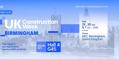 FORESTAR at UK Construction Week Birmingham 2026