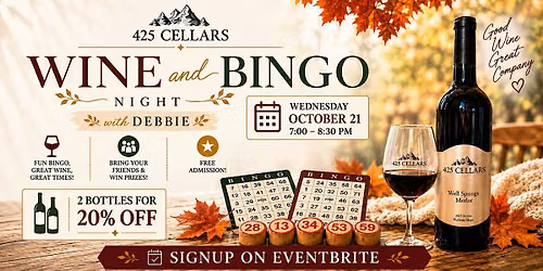 Wine and Bingo with 425 Cellars