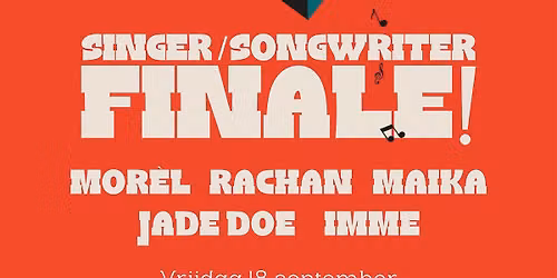 Sena Performers Grote Prijs van Rotterdam - Finale Singer\/Songwriter