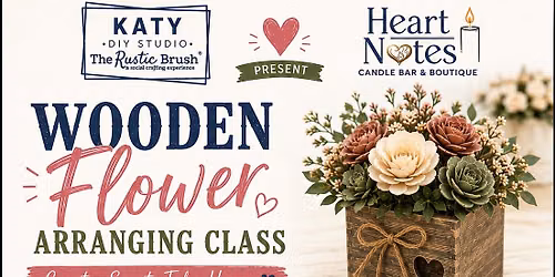 Sola Wood Flowers with The Rustic Brush and Heart Notes