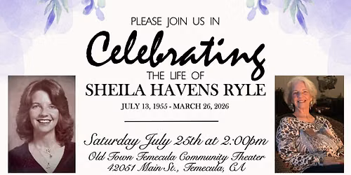 Celebration of Life: Sheila Havens Ryle