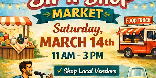 Sip n' Shop Market at Hoppy Tales!