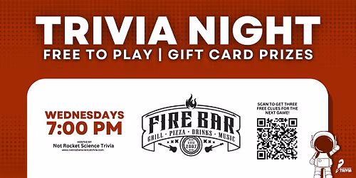 Crystal Lake Trivia Night | Fire Bar & Grill