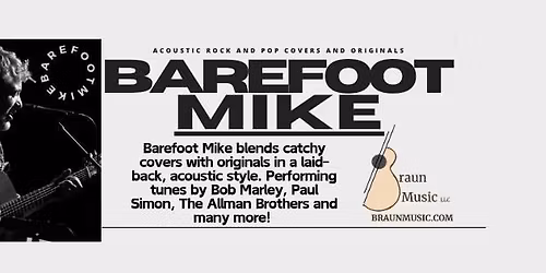 Live Music! Barefoot Mike at O'so Brewing