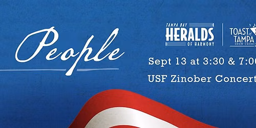 Heralds of Harmony and Toast of Tampa Chorus We are the people Show at Peter and Cynthia Zinober Concert Hall