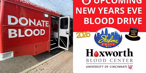 New Year's Eve Blood Drive with Skyline & Hoxworth