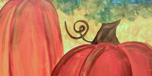 \ud83c\udf3bSunflowers & Sips - Pumpkin Pair - Canvas Paint & Sip Class