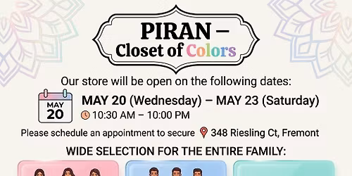 Store Open - Eid Shopping with Piran