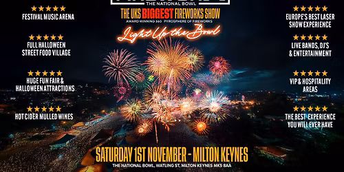 FireworX - The UK's Biggest 360 Fireworks Show - The National Bowl