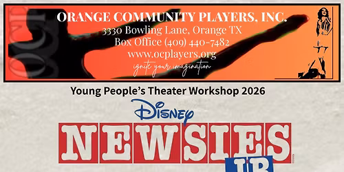 Young People's Theater Workshop 2026 - In Person Registration 