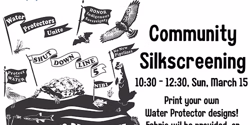Free! For The Love of Water Community Screen Printing
