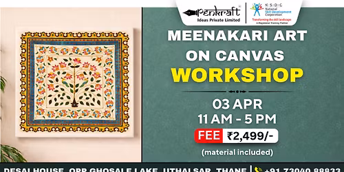 Penkraft Meenakari Art on Canvas Workshop