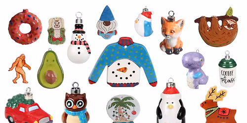 Paint Your Own Pottery: Ornaments & Holiday Lights Week