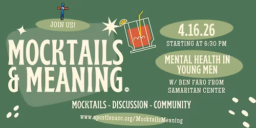 Mocktails & Meaning\u2122: Mental Health in Young Men