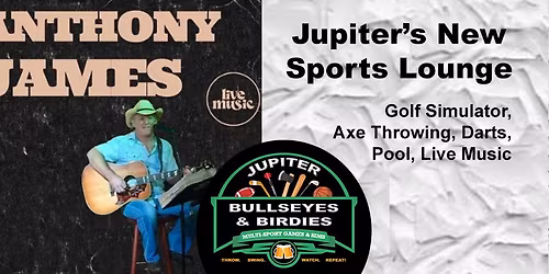 Anthony James at Bullseyes and Birdies