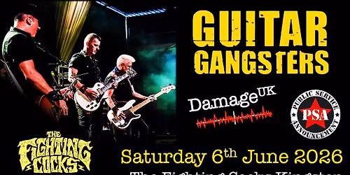 Guitar Gangsters with Damage UK and Public Service Announcement at The Fighting Cocks KIngston