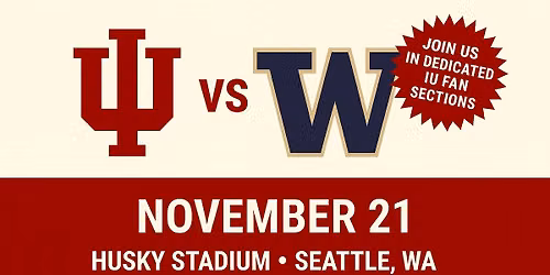 Indiana Hoosiers v University of Washington Huskies Football Game TICKETS (Time TBD)
