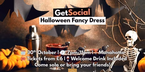 GetSocial Drinks | Meet New People & Make Friends (20s\u201340s) \ud83c\udf83