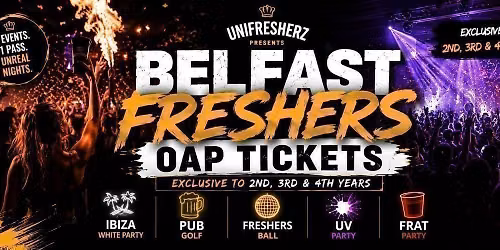 Official Belfast Returners Freshers week 2026 - For 2nd, 3rd & 4th Year Students!