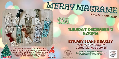 Merry Macrame- A Holiday Workshop