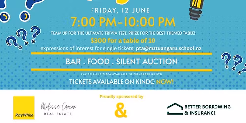 Matua Ngaru School Quiz Night 