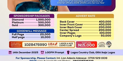 Fundraising Luncheon and Charter Presentation of Lion Delphine Robin As the Charter President