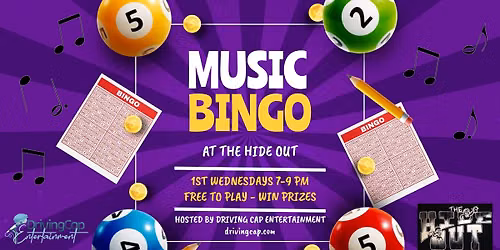 Music Bingo at The Hide Out