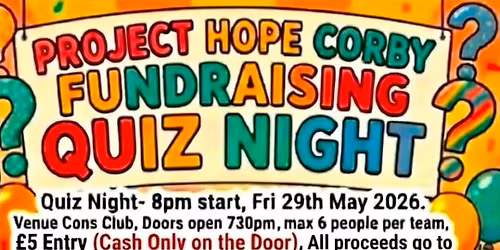 Project Hope Corby Quiz Night 