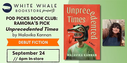 Book Club! Ramona's pick: Unprecedented Times by Malavika Kannan