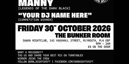 D&B NIGHTSHIFT strictly vinyl bunker sessions