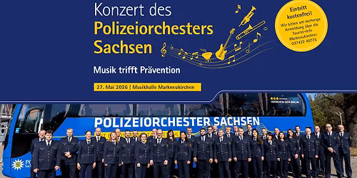 Konzert des Polizeiorchesters Sachsen - Musik trifft Pr\u00e4vention!