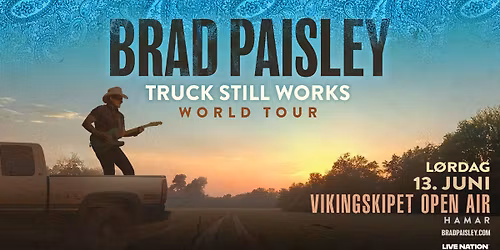 Brad Paisley \/ Vikingskipet Open Air \/ Pres. av Live Nation