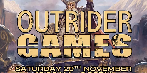 Saturday 29th November \u2013 Warhammer The Old World \u2013 1 day tournament