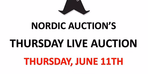 LIVE CONSIGNMENT AUCTION (JUNE 11) @Nordic Auction