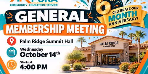 PORA General Membership Meeting