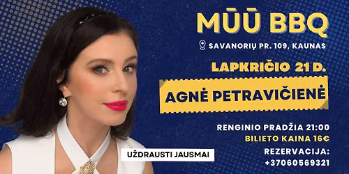 Agn\u0117s Petravi\u010dien\u0117s koncertas | B\u016a\u016a BBQ