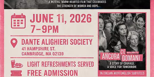 Movie Night at the Dante Alighieri Society