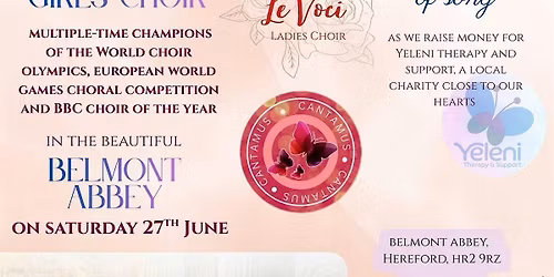 An evening of song with Le Voci Ladies Choir and Cantamus Girls Choir