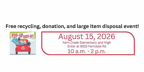 August 2026 Pop-Up Drop-Off