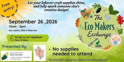 Fall Eco Exchange Community Craft Swap