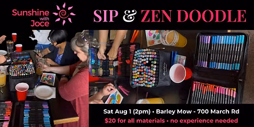 Sip & Zen Doodle: The Saturday Social Art Reset