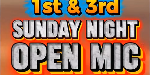 Tony Medina's 1st & 3rd Sunday Night Open Mic