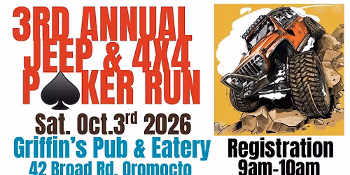 3RD ANNUAL JEEP AND 4X4 P\u2660\ufe0fKER RUN