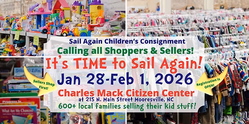 Sail Again's HUGE GIANT MEGA Kids Consignment Sale Pop-UP!