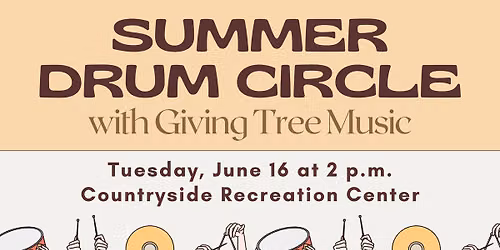 Summer Drum Circle at the Countryside Recreation Center