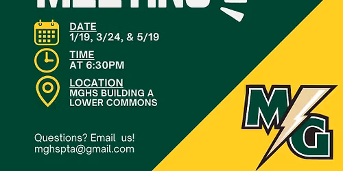 MGHS PTSA General Meeting