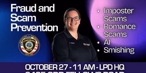 FREE Fraud and Scam Prevention Talk